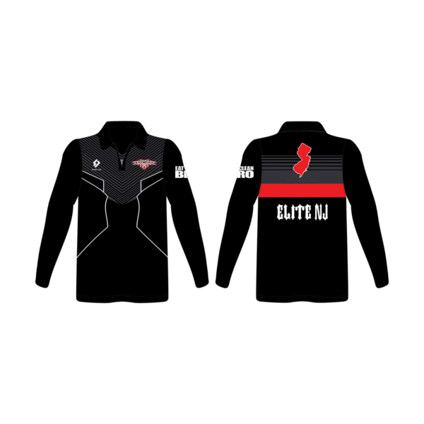 1/4 Zip Jersey Black